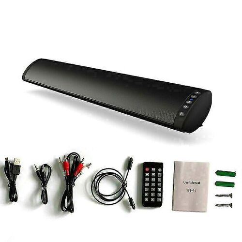 Haut-parleur Bluetooth Barre de son super forte Haut-parleur sans fil pour TV Home Cinéma Subwoofer avec Ligne & Remo