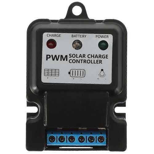 6V 12V 10A Contrôleur de charge de panneau solaire automatique Régulateur de chargeur de batterie (noir)