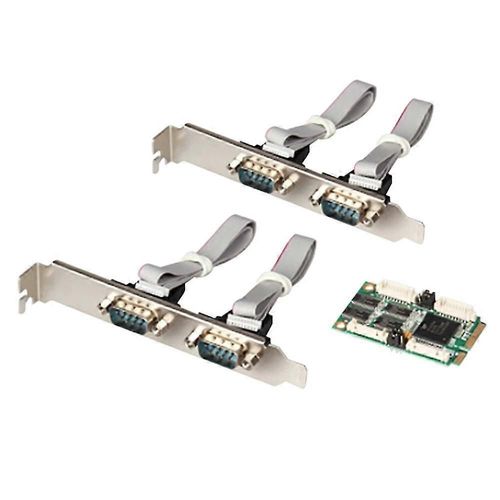 Mini PCI Express 4 ports série COM DB9 Carte de port multisérie PCIE Carte contrôleur industriel PCIE
