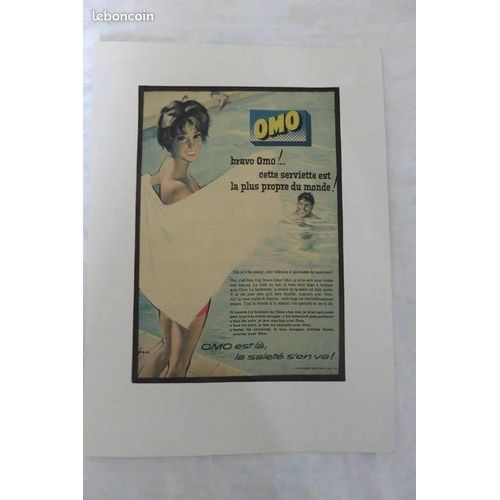 Affiche Publicité Lessive Omo Savonneries Lever 92