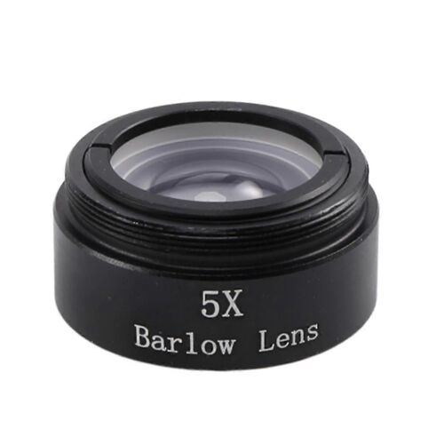 Lentille de Barlow 5X pour n'importe quel filetage M28X0.6 Télescope 1.25 pouces Oculaire Astronomie Tube d'extension diagonal ou adaptateur de caméra