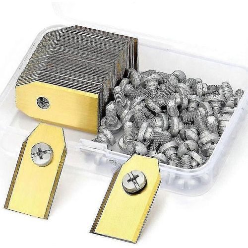 45 lames de rechange pour tondeuse robot Husqvarna / Automower / Gardena / Yardforce,lames de couteau en titane - lames de rechange (3g - 0,75 mm) - Sp High Qu
