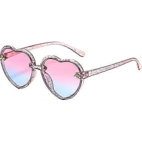 Coeur Lunettes De Soleil Enfants Filles - Garçons Les Enfants Sont Amour Coeur Lunettes De Soleil Tendance Mignon Fourrage 3-10