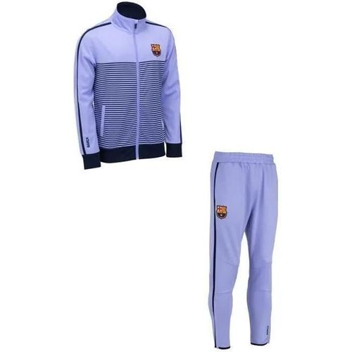 10 Ans - Survêtement Training - Fc Barcelone - Collection Officielle - Violet - Manches Longues - Enfant