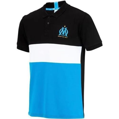 S - Polo - Olympique De Marseille - Om - Homme - Taille L - Manches Courtes - Noir