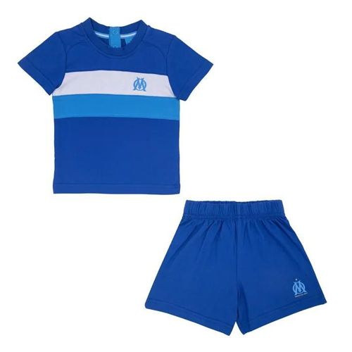 6 Mois - Ensemble T-Shirt Short Bébé Garçon Om Collection Officielle Olympique De Marseille