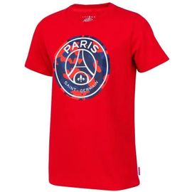 6 Ans - T-Shirt Enfant - Paris Saint Germain - Rouge - Manches Courtes - Coton - Officiel