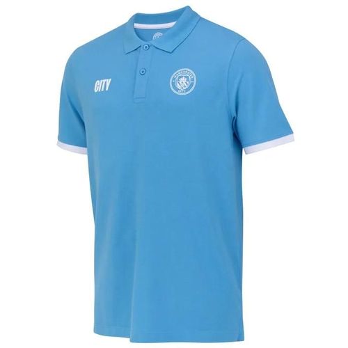 S - Polo - Manchester City - Collection Officielle - Coton - Bleu - Homme