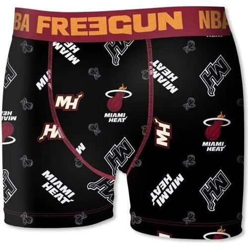 Xxl - Boxer - Nba - Miami Heat - Noir - Adulte - Respirant