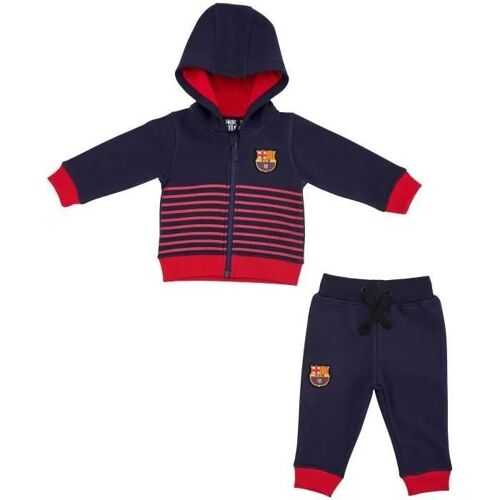 3 Mois - Jogging Survêtement Bébé Garçon - Fc Barcelone - Bleu - Coton - Collection Officielle - Logo