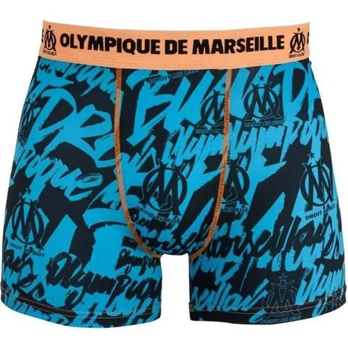 4 Ans - Boxer - Olympique De Marseille - Om - Bleu - Enfant - Polyester