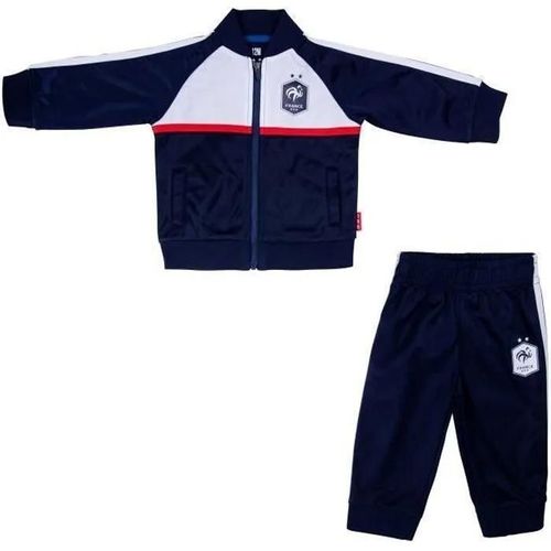 18 Mois - Survêtement Bébé - Equipe De France - Fff - Bleu - Polyester - Non Imperméable