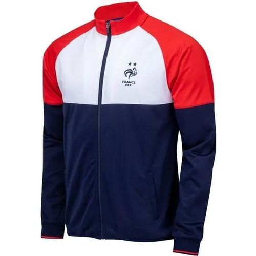 Xl - Veste - Equipe De France De Football - Fff - Bleu - Manches Longues - Adulte