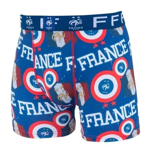 S - Boxer - Equipe De France De Football - Fff - Taille Homme - Polyester - Officiel