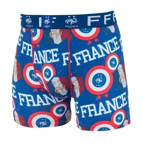 10 Ans - Boxer - Fff - Collection Officielle - Bleu - Enfant - Non Imperméable