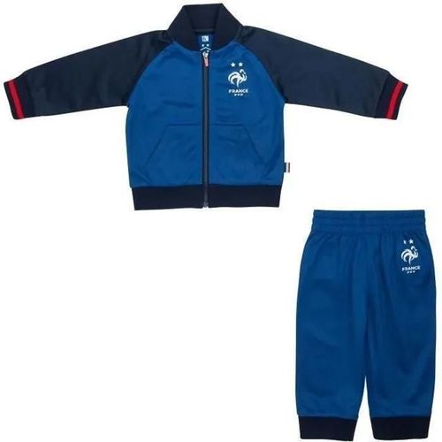 12 Mois - Survêtement Bébé - Equipe De France De Football - Fff - Polyester - Mixte - 100% Officiel