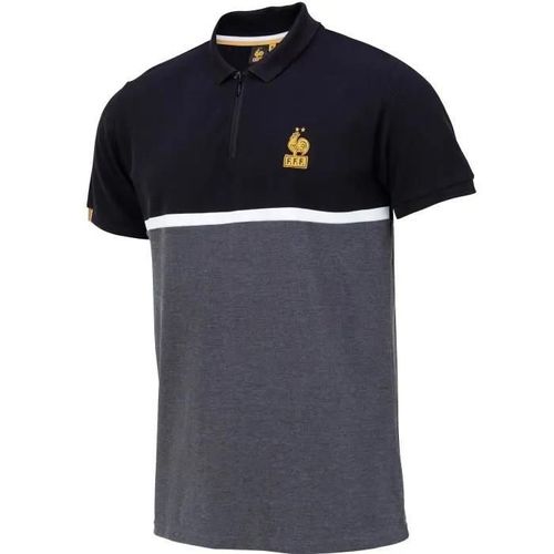 S - Polo - Fff - Collection Officielle - Homme - Gris - Coton - Manches Courtes