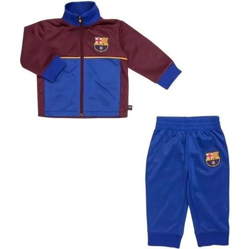 3 Mois - Survêtement Bébé - Fc Barcelone - Collection Officielle - Taille Garçon - Manches Longues - Polyester