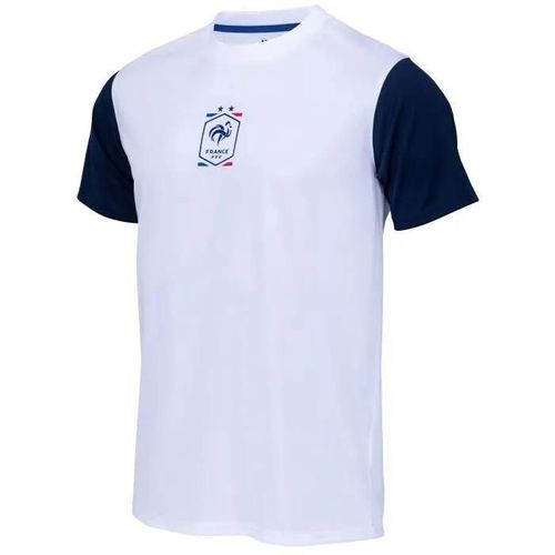 Xxl - Maillot Fff - Equipe De France De Football - Adulte - Homme - Polyester - Blanc - Lavable À 30°