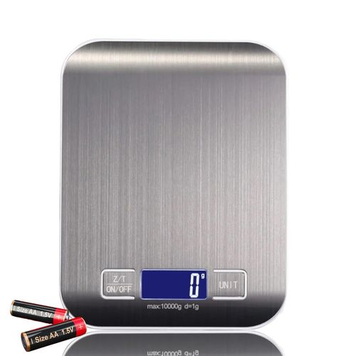 Balance De Cuisine Numérique Professionnelle 0,001 Kg À 10 Kg - Balance Multifonction Avec Écran Lcd Et Fonction Tare - Pèse-Lettres Avec Grande Surface De Pesée En Acier Inoxydable - Mesure