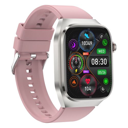 Montre Intelligente, Ecg, Fréquence Cardiaque, Tension Artérielle, Sommeil Rose