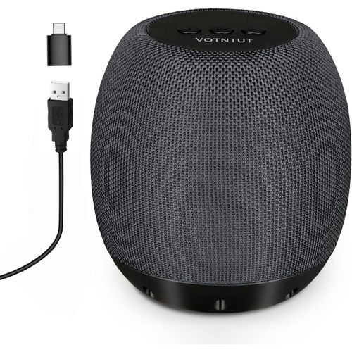Haut-Parleur USB pour PC - Enceinte Portable avec stéréo Surround 3D Enceintes de Bureau Connectivité avec Ordinateurs Portables, Smartphones et Tablettes (Grey)