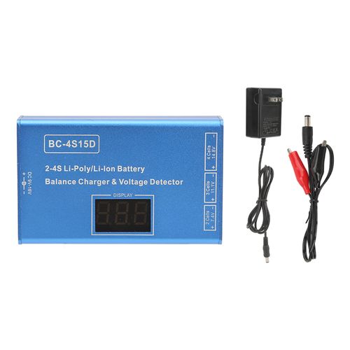 Chargeur d'équilibre RC pour 2S 3S 4S 25W, chargeur de batterie Lipo haute précision avec affichage de la tension pour modèle d'avion, prise US 100-240V
