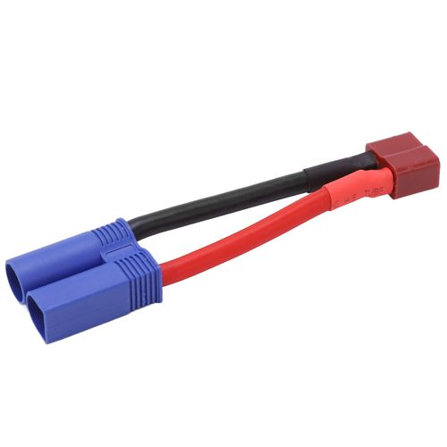 Connecteur T femelle vers EC5 mâle, connexion fiable, Protection contre les courts-circuits, connecteur en T 12awg pour modèle de voiture/avion RC