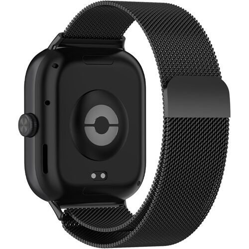 Bracelet En Métal Pour Xiaomi Redmi Watch 5/4,Bracelet En Acier Inoxydable De Magnétique Remplacement Pour Xiaomi Redmi Watch 5/4-Noir
