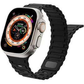 Magnétique Bracelet En Silicone Pour Apple Watch Ultra 2 49mm 46mm 45mm 44mm 42mm 41mm 40mm 38mm,Bracelet De Sport Remplacement Silicone Souple Pour Iwatch Ultra 2 Series 10/9/8/7/6/5/4/3/2/Se.[H267]