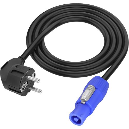 Eu Plug Ac 20a Powercon Rallonge,Cordon D'alimentation Powercon 250v Schuko Plug,Câble Étanche 16awg Pour Lampes De Table,Service Audio,Appareils Led (1m/3.28ft)