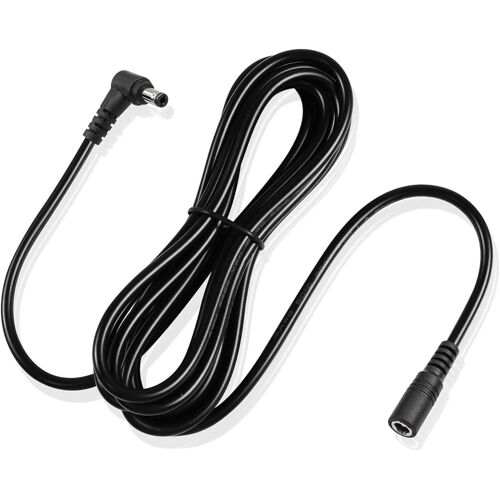 9.8ft DC rallonge 5.5mm X 2.1mm 90degree Angle Droit mâle Femelle câble d'alimentation 18awg pour CCTV sécurité Surveillance intérieure Caméra IP Bande LED,Voiture,etc (Noir)