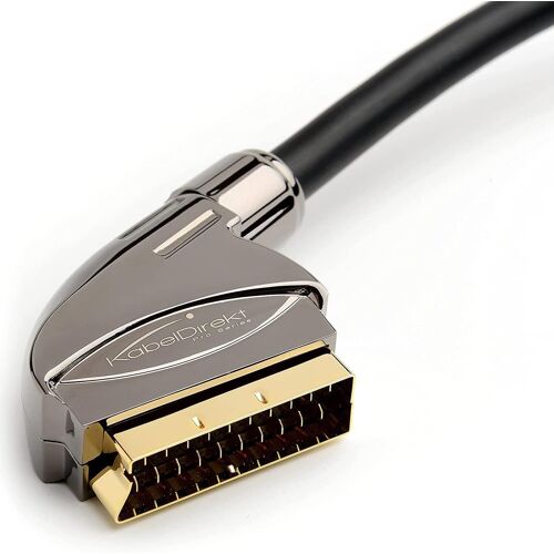MEVRONISSHOP-3m Câble SCART (21 pôles, multi blindé, fiche de précision, Full HD)