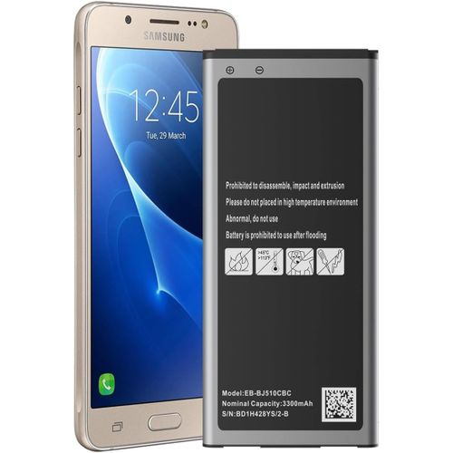 Batterie De Rechange Haute Capacité Pour Samsung Galaxy J5 (2016), 3300 Mah, Haute Capacité, Compatible Avec Samsung J5 J510