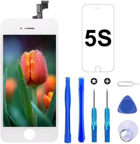 Écran Pour Iphone 5s/Se 2016 4,0"" Lcd De Remplacement Complet Composants Avec Kit De Réparation (Blanc)