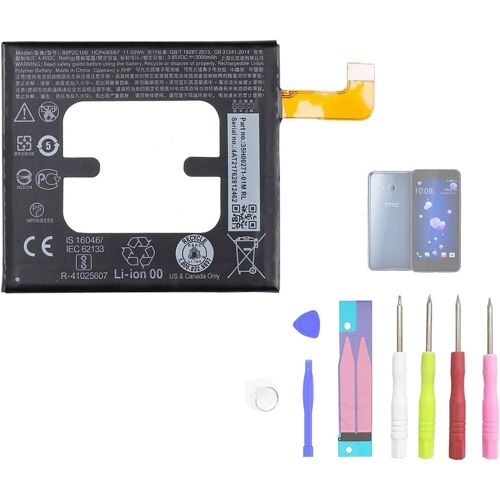 Batterie de Rechange Compatible avec HTC 2PZC, 2PZC100, 601HT, U11, U11 TD-LTE, U-3f, U-3w Part NO 35H00271-00M avec kit d'outils Gratuit