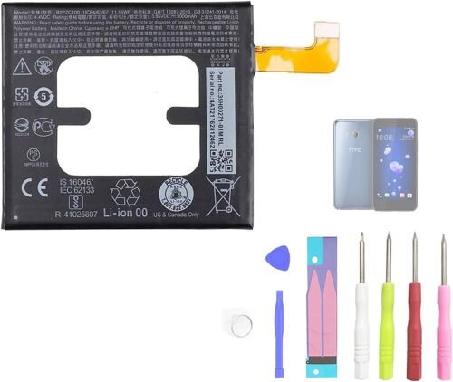 Batterie de Rechange Compatible avec HTC 2PZC, 2PZC100, 601HT, U11, U11 TD-LTE, U-3f, U-3w Part NO 35H00271-00M avec kit d'outils Gratuit