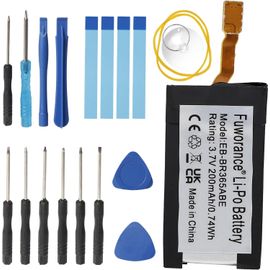 200mah 3.7v Eb-Br365abe Batterie De Remplacement Compatible Avec Samsung Gear Fit 2 Pro Sm-R365 Gh43-04770a Montre Connectée Batterie Li-Polymère Grande Capacité Avec Kit De Réparation