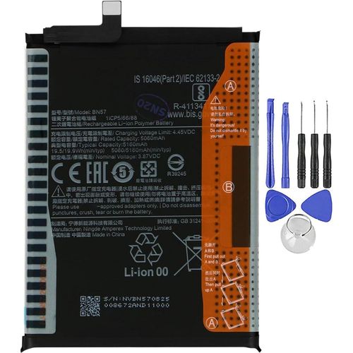 Batterie Compatible Pour Xiaomi Poco X3 Pocophone|Bn57|Redmi 5160mah Avec Kit De Démontage