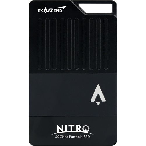 ASFASFq-Nitro Disque SSD Portable USB 4 de 2 to, Disque SSD 3100 Mo/s en Lecture et Vitesse d'écriture soutenue de 3000 Mo/s, Thunderbolt 3 (40 Gbit/s), USB-C (10 Gbit/s), Indice IP68 Ultra-Robuste p
