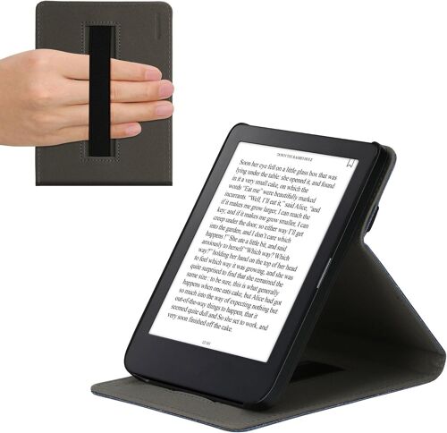 Étui Pour Liseuse Électronique Compatible Avec Kobo Clara 2E - Étui Housse Rabat Liseuse Simili Cuir Bleu Foncé[KIN911094]