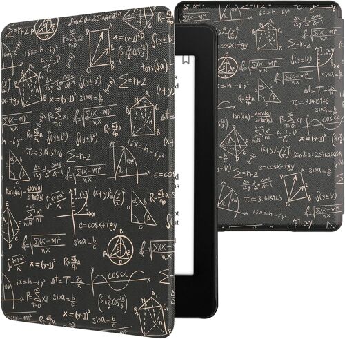 Etui Compatible Avec Kindle Paperwhite 11e Génération-Étui À Rabat Magnétique Tablette Ereader Similicuir Pour Kindle Paperwhite-Vert-Jaune