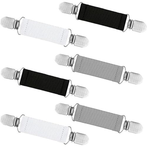 Kjdal-Sweater Cardigan Clips,6 Pièces Pince À Chandail Clips,Pinces À Cardigan Femme,Pinces À Moufles,Cinch Clip,Pince Cardigan Élastique Pour Les Adultes Et Les Enfants Cardigan