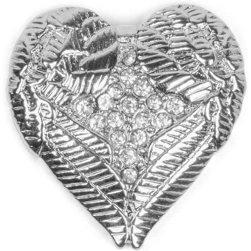 Kjdal-Broche Magnétique Style C?Ur Volant Avec Strass Pour Vêtement,Écharpe,Châle Et Poncho,Parure,Femme,05050044