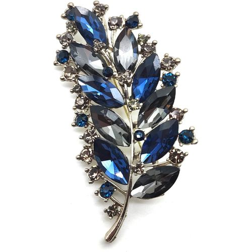 Kjdal-Lianceh-Broche D'oreille De Blé-En Métal-Style Art Déco-Strass-Avec Strass-Pour Femme,Écharpes,Ponchos
