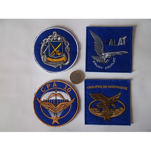 Lot Écussons Fusilier Marin Commando Alat Insignes Tissu Collection
