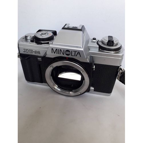 MINOLTA BOITIER XG-M chrome argenique