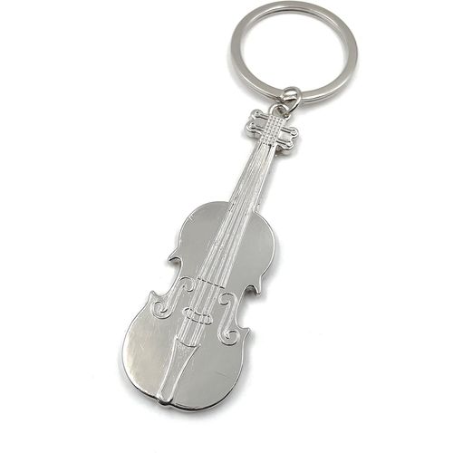 Kal-- ""Contrebasse Violon Violon Porte-Clés - Porte-Bonheur En Métal Idéal Comme Cadeau, Par Exemple Pour Le Meilleur Ami, Le Meilleur Ami, Maman - Pour Hommes, Femmes Et Enfants