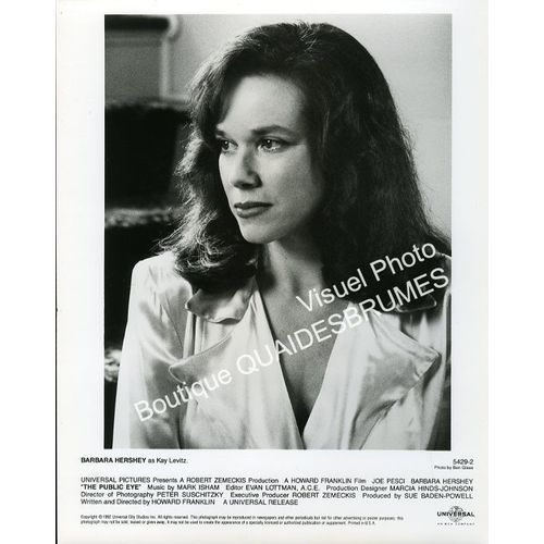 Barbara Hershey (The Public Eye - L'Oeil Public) : Photo Argentique D'Exploitation Cinématographique - Format 20x25,5 Cm - De Howard Franklin - 1992