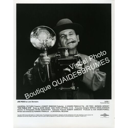 The Public Eye (L'Oeil Public) : Jeu De 10 Photos Argentiques D'Exploitation Cinématographique - Format 20x25,5 Cm - De Howard Franklin Avec Joe Pesci, Barbara Hershey, Richard Riehle - 1992